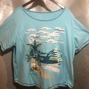 womens tee short sleeve. size 2X